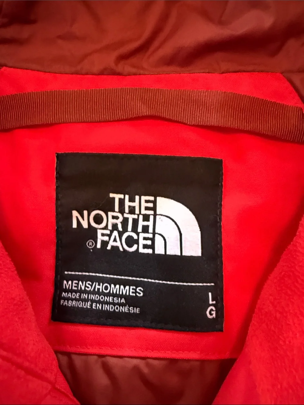 The North Face Men's Bright Red Hooded Down filled Puffer Jacket